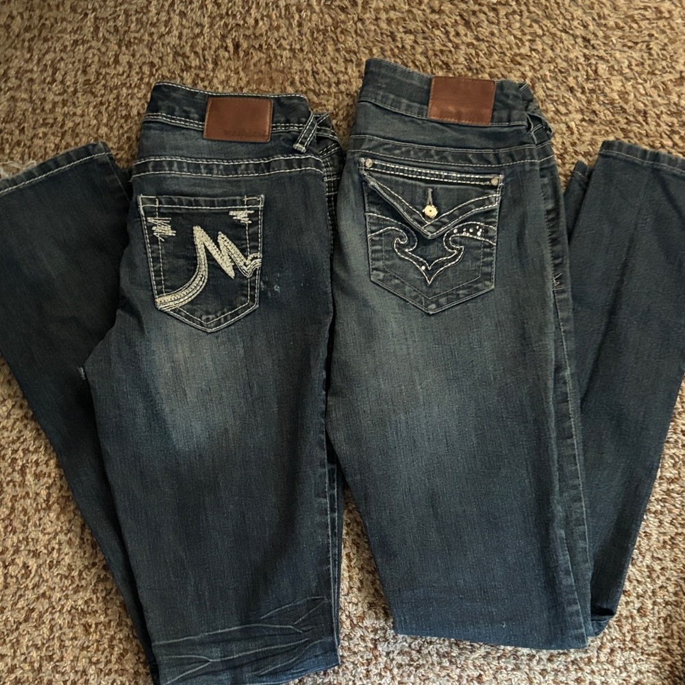 Maurices Dark Blue Boot Cut Jeans & Maurices skinny BUNDLE 2for1!